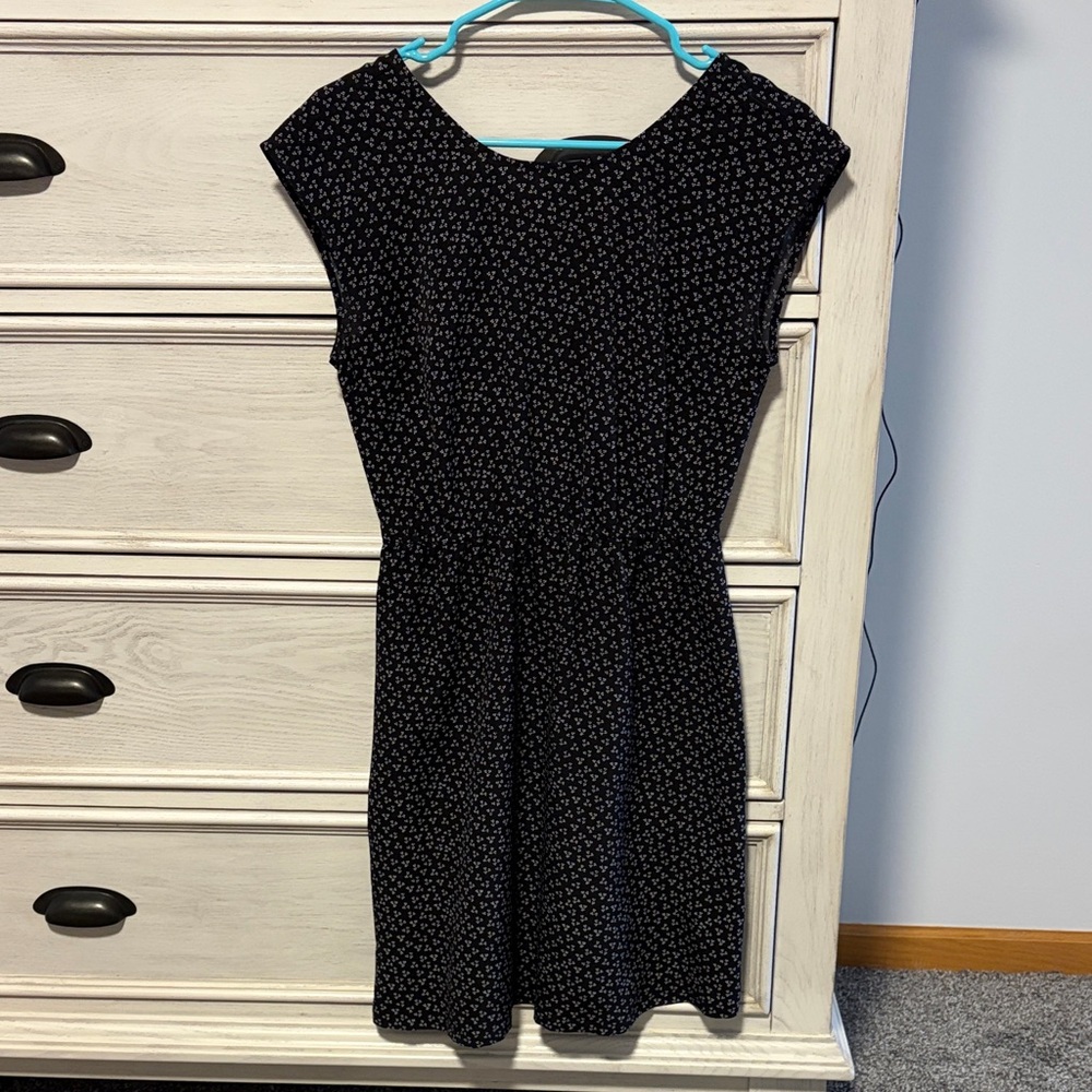 Old Navy Black Floral Dress